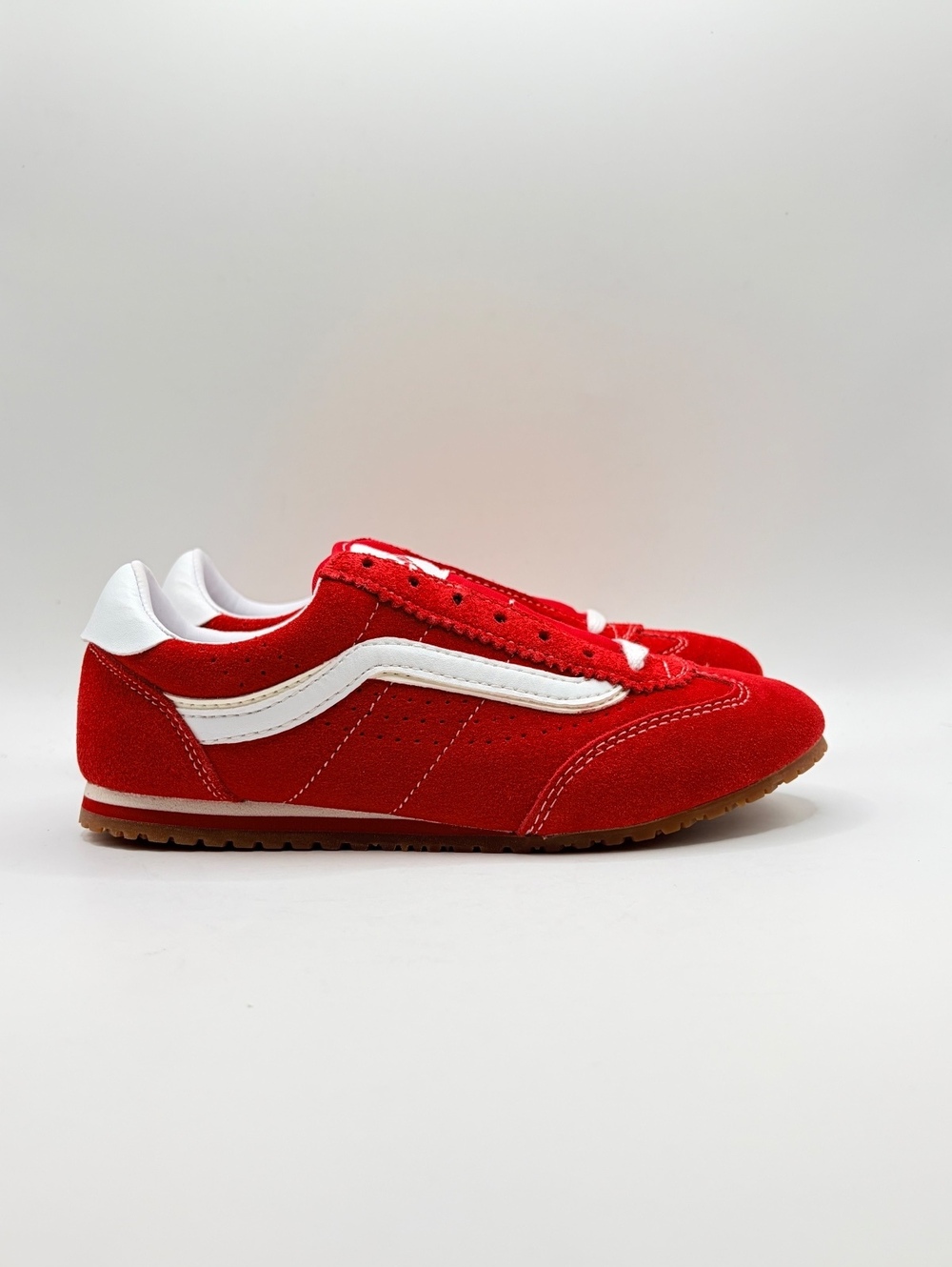 Vans Super Lowpro Racing Red Sneakers Size US Women 5.5